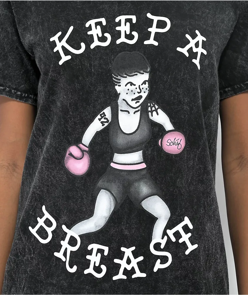 Schaf x Keep A Breast Foundation Black Wash T-Shirt