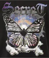 Secret Scientist Butterfly Black T-Shirt