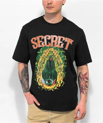 Secret Scientist One Eye Blind Black T-Shirt