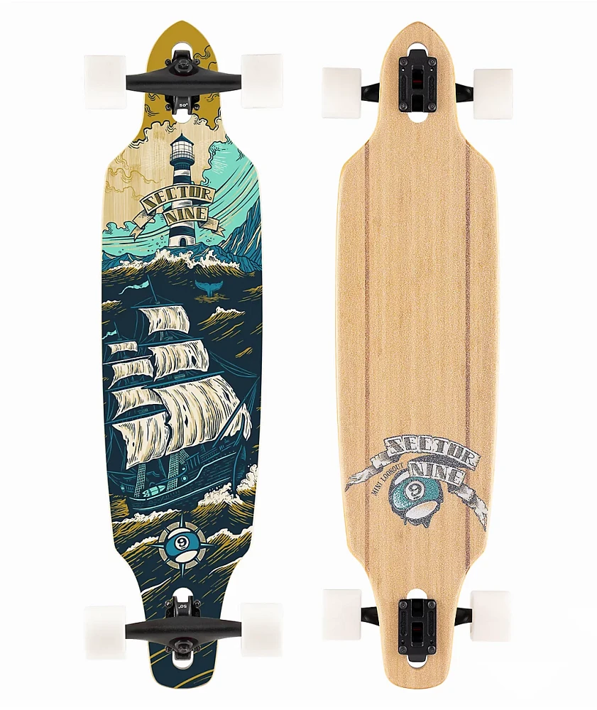 Sector 9 Mini Lookout Voyage 37.5" Drop Through Longboard Complete