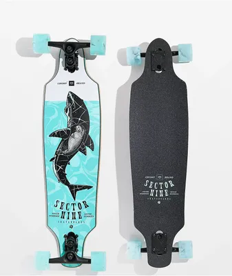 Sector 9 x CHOMP Roundhouse Great White 34" Drop Through Longboard Complete