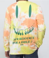 Select Start MH Happy Orange Tie Dye Long Sleeve T-Shirt