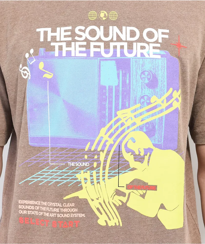 Select Start Sound Of The Future Brown T-Shirt