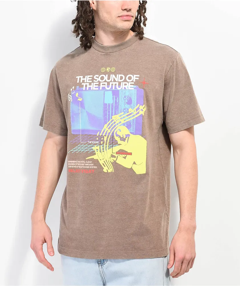 Select Start Sound Of The Future Brown T-Shirt