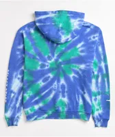 Select Start x Goosebumps 80s Blue Tie Dye Hoodie