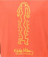 Select Start x Keith Haring Outline Red Wash T-Shirt