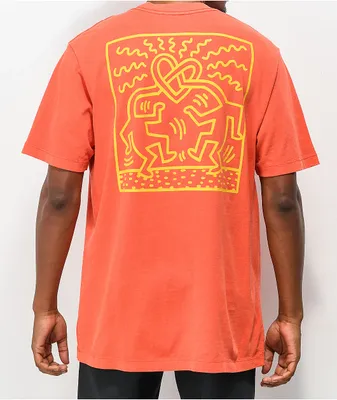 Select Start x Keith Haring Outline Red Wash T-Shirt