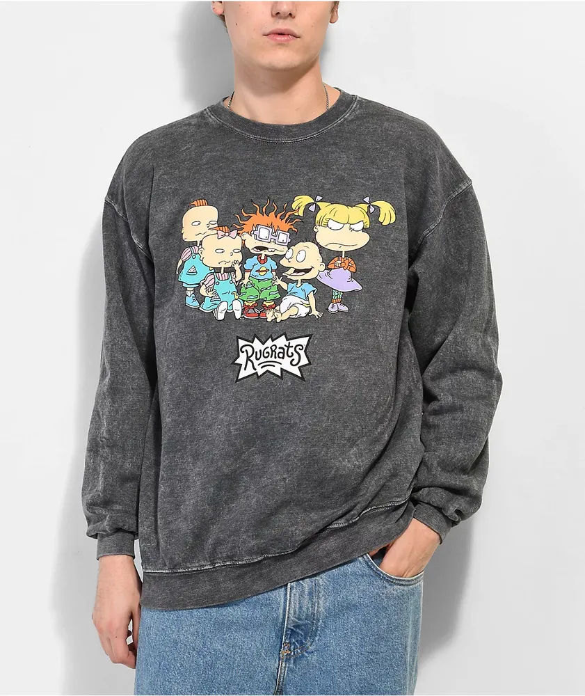 Select Start x Nickelodeon Reptar Black Wash Crewneck Sweatshirt