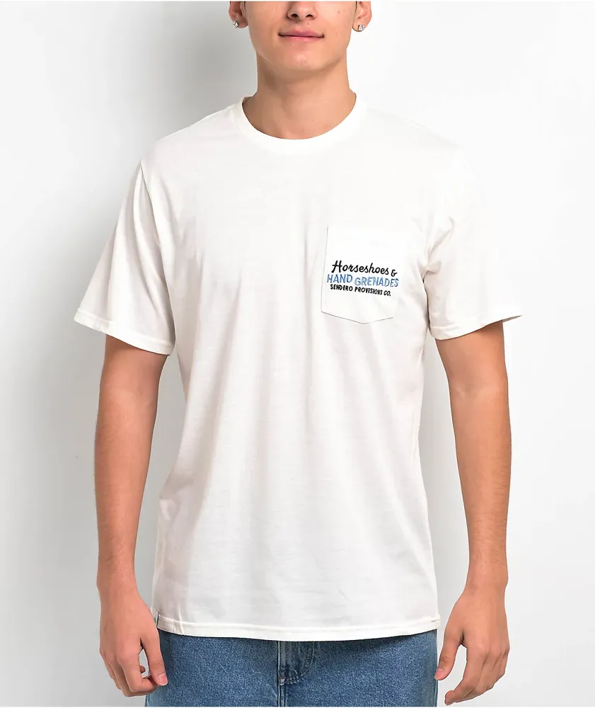 Sendero Close White Pocket T-Shirt
