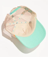 Sendero Coastal Cowgirl Cream & Teal Trucker Hat