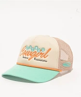 Sendero Coastal Cowgirl Cream & Teal Trucker Hat