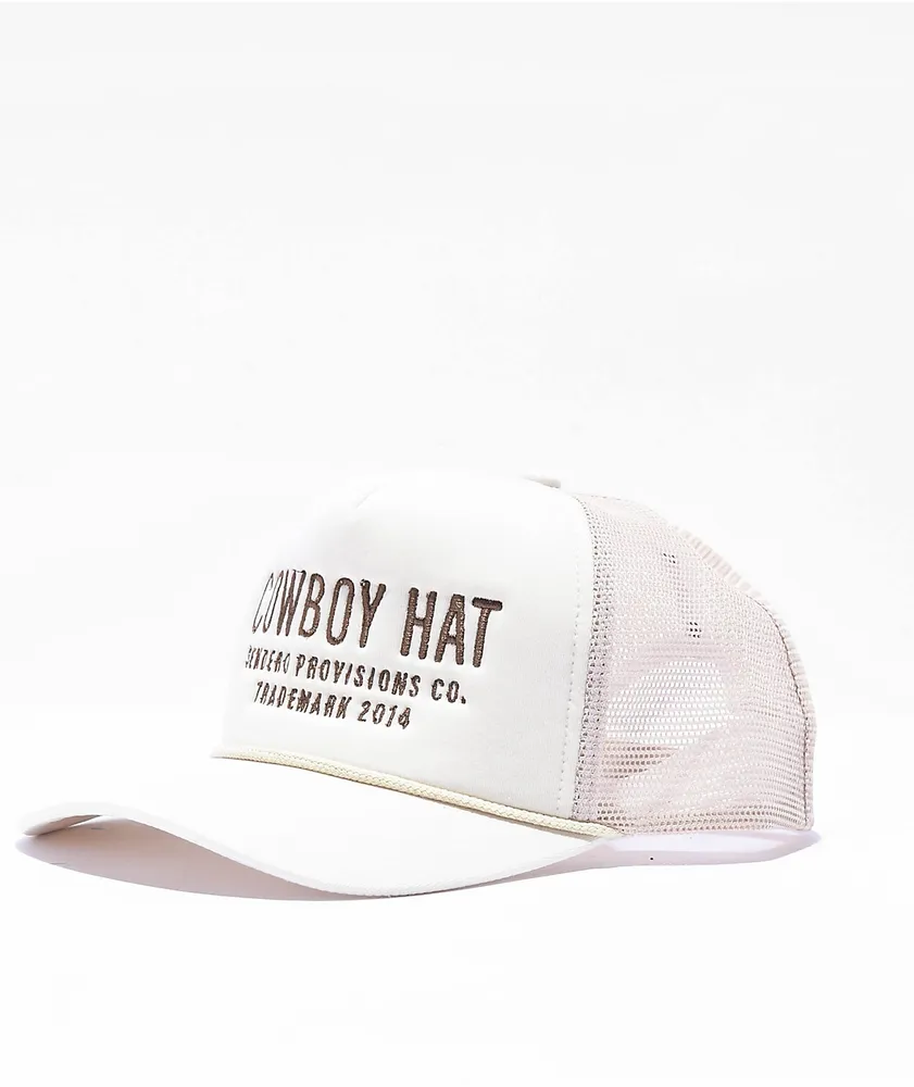 Sendero Cowboy Cream Trucker Hat