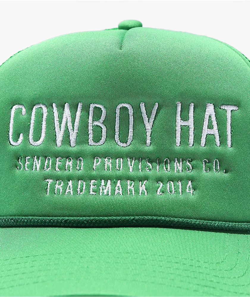 Sendero Cowboy Green Trucker Hat