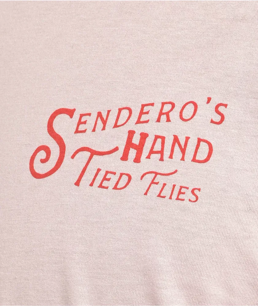 Sendero Hand Tied Flies Tan T-Shirt