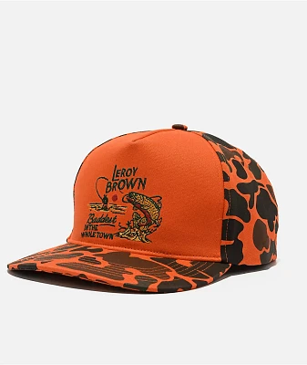 Sendero Leroy Brown Orange Camo Snapback Hat