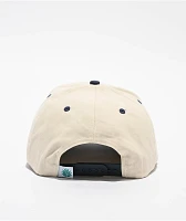 Sendero S Bar Cream & Blue Snapback Hat