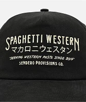 Sendero Spaghetti Western Black Strapback Hat