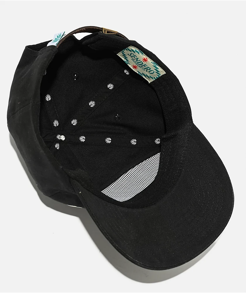 Sendero Spaghetti Western Black Strapback Hat