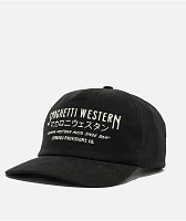 Sendero Spaghetti Western Black Strapback Hat