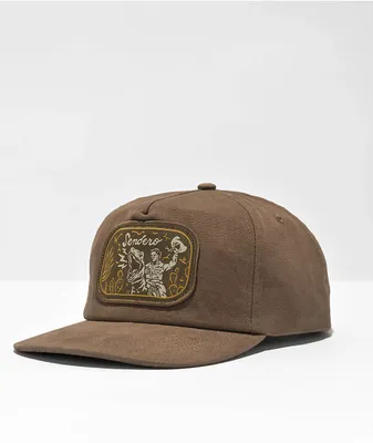Sendero Velociwrangler Brown Snapback Hat