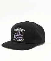 Sendero We Come In Peace Black Snapback Hat