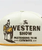 Sendero Western Show White Snapback Hat
