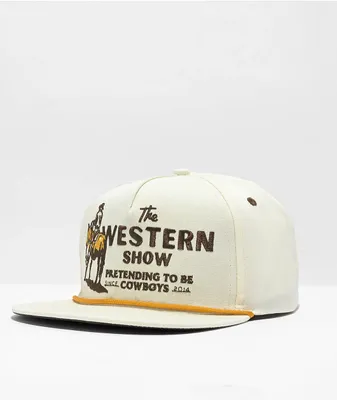 Sendero Western Show White Snapback Hat