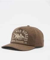 Sendero Wild Wild Horses Brown Snapback Hat