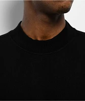 Shaka Wear Black Crop Crewneck Sweatshirt