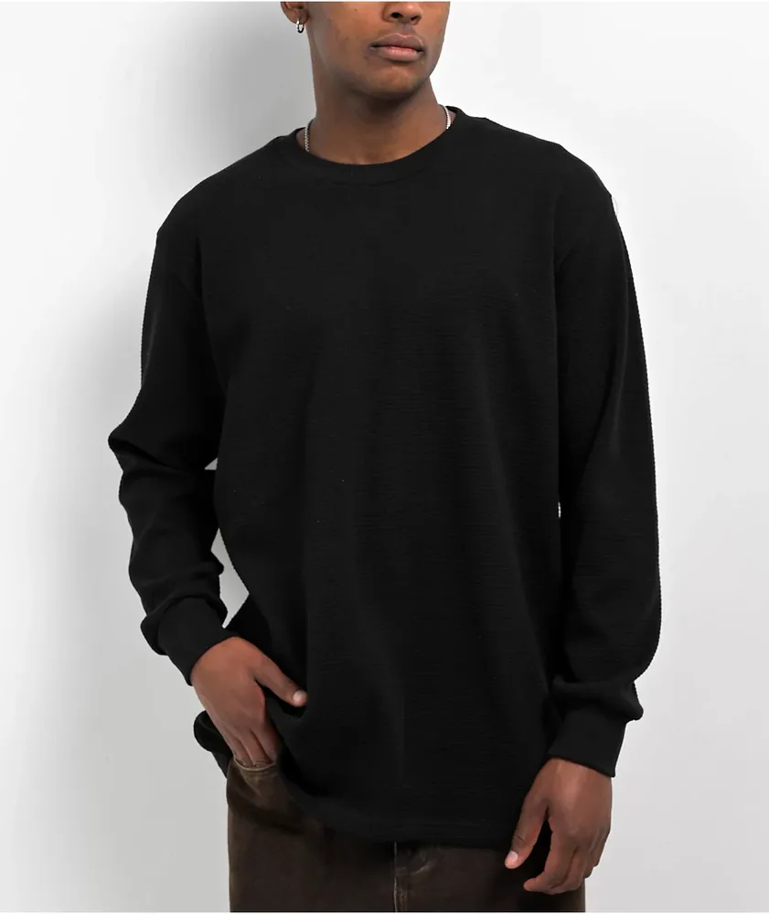 HEAVYWEIGHT LONG SLEEVE T-SHIRT [BLACK]