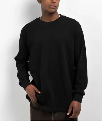 Shaka Wear Black Heavyweight Long Sleeve Thermal T-Shirt