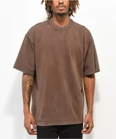 Shaka Wear Designer Garment Dye Mocha Heavyweight T-Shirt