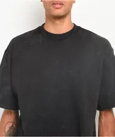 Shaka Wear Designer Heavyweight Garment Dye Black Marble T-Shirt