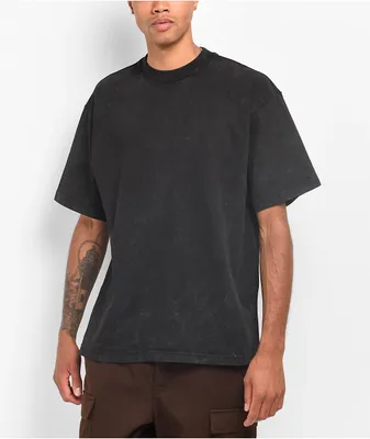 Shaka Wear Designer Heavyweight Garment Dye Black Marble T-Shirt