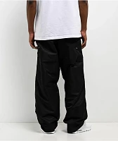 Shaka Wear Double Knee Black Nylon Cargo Pants