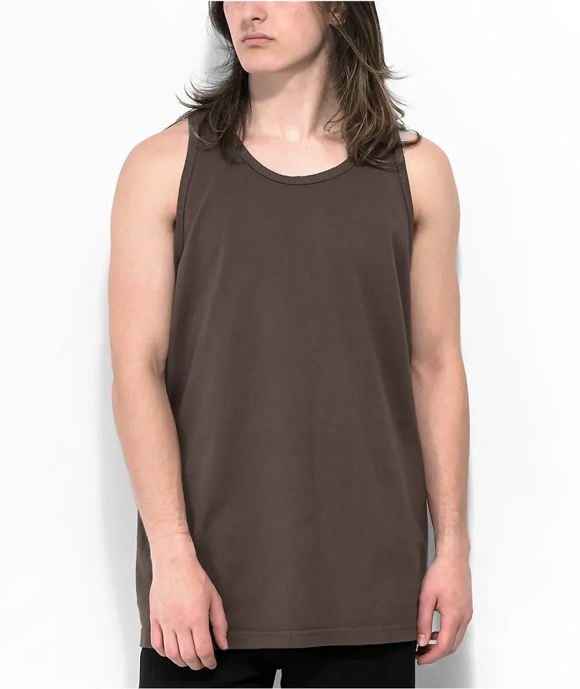 Shaka Wear Garment Dye Mocha Heavyweight Tank Top