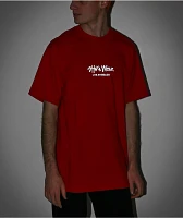 Shaka Wear Max Heavy 3M Logo Red T-Shirt