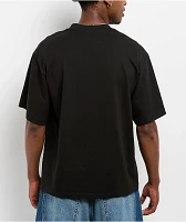 Shaka Wear Max Heavyweight Black Crop T-Shirt