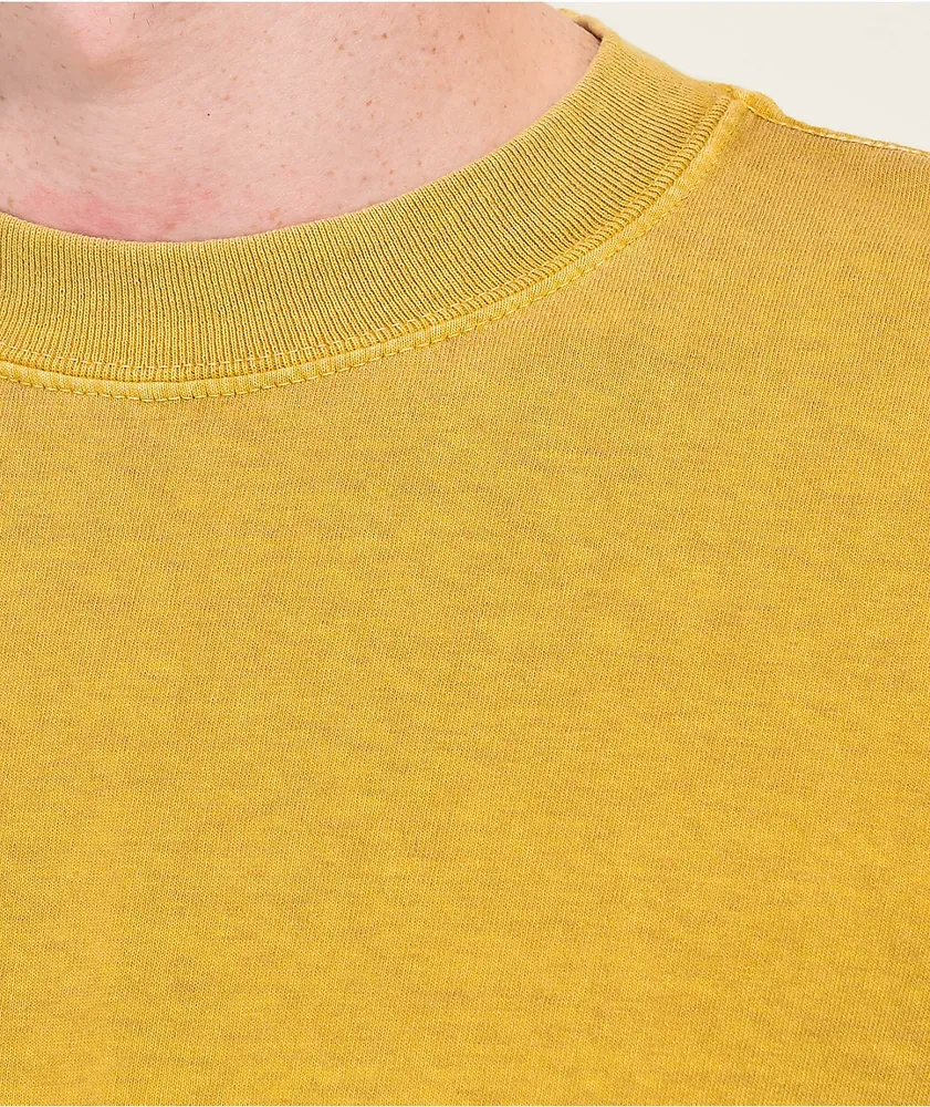 Shaka Wear Max Heavyweight Garment Dye Mustard T-Shirt