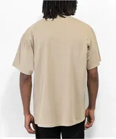 Shaka Wear Max Heavyweight Garment Dye Oat T-Shirt