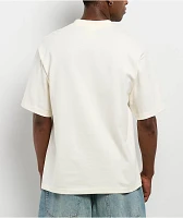 Shaka Wear Max Heavyweight Off White Crop T-Shirt