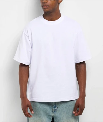 Shaka Wear Max Heavyweight White Crop T-Shirt