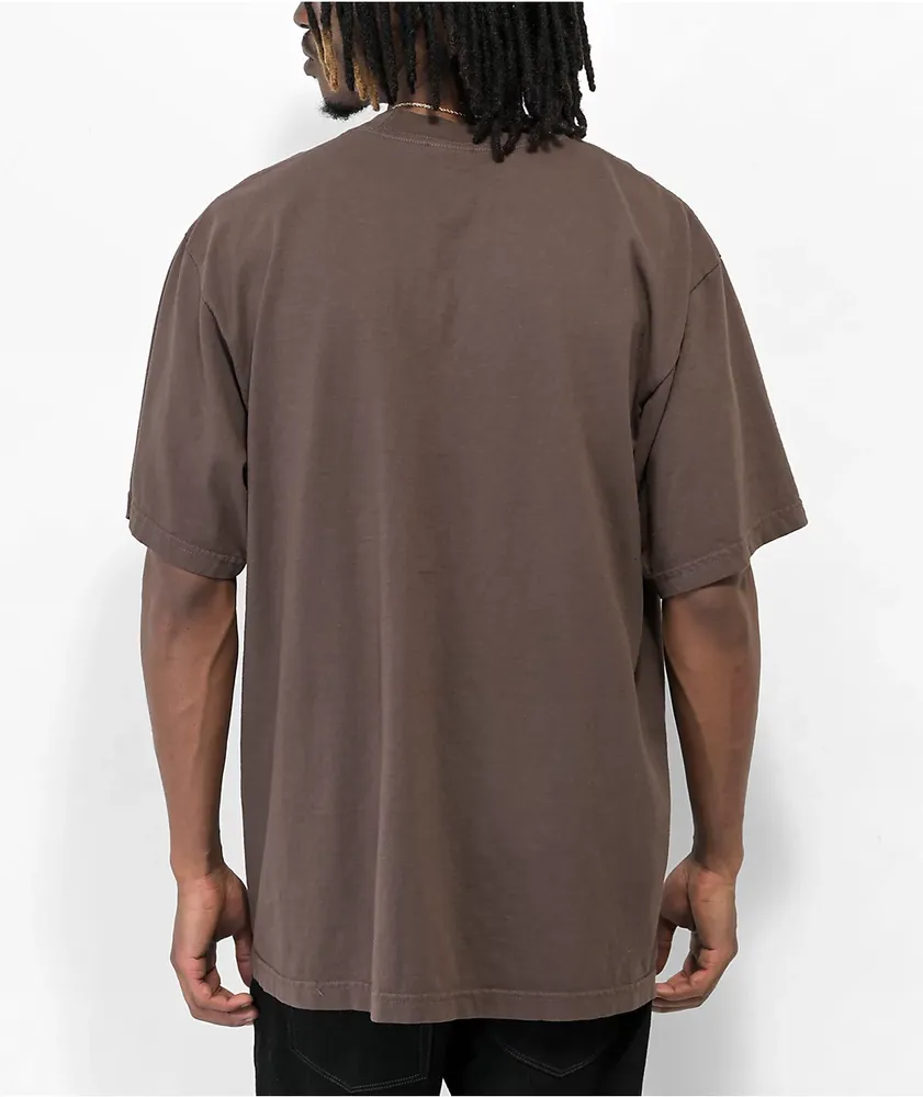 Shaka Wear Mocha Garment Dye Heavyweight T-Shirt