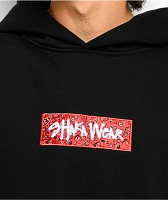 Shaka Wear Paisley Black & Red Hoodie