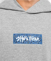 Shaka Wear Paisley Grey & Blue Hoodie