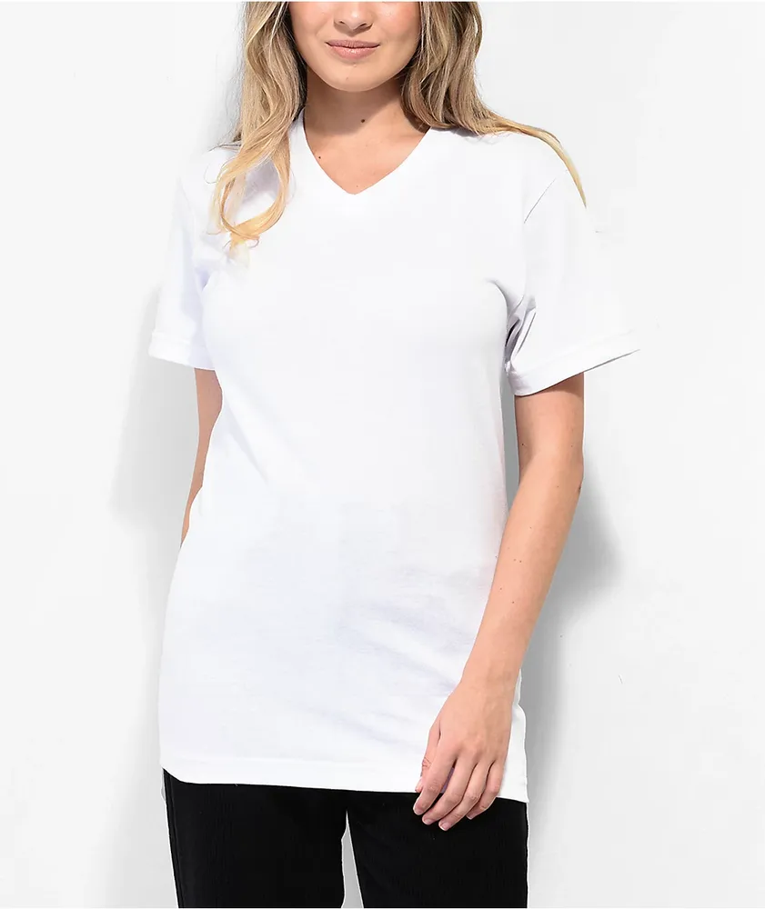 Shaka Wear Drop Shoulder White Heavyweight T-Shirt