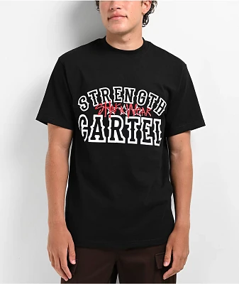 Shaka Wear x Strength Cartel Max Heavyweight Black T-Shirt 