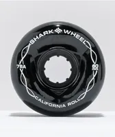 Shark Wheel California Roll 60mm 78a Black Skateboard Wheels