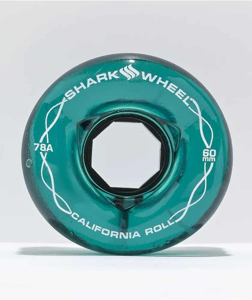 Shark Wheel California Roll 60mm 78a Emerald Skateboard Wheels