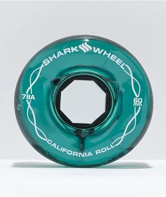 Shark Wheel California Roll 60mm 78a Emerald Skateboard Wheels